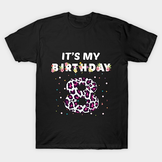 8th Birthday gift T-Shirt by othmane4